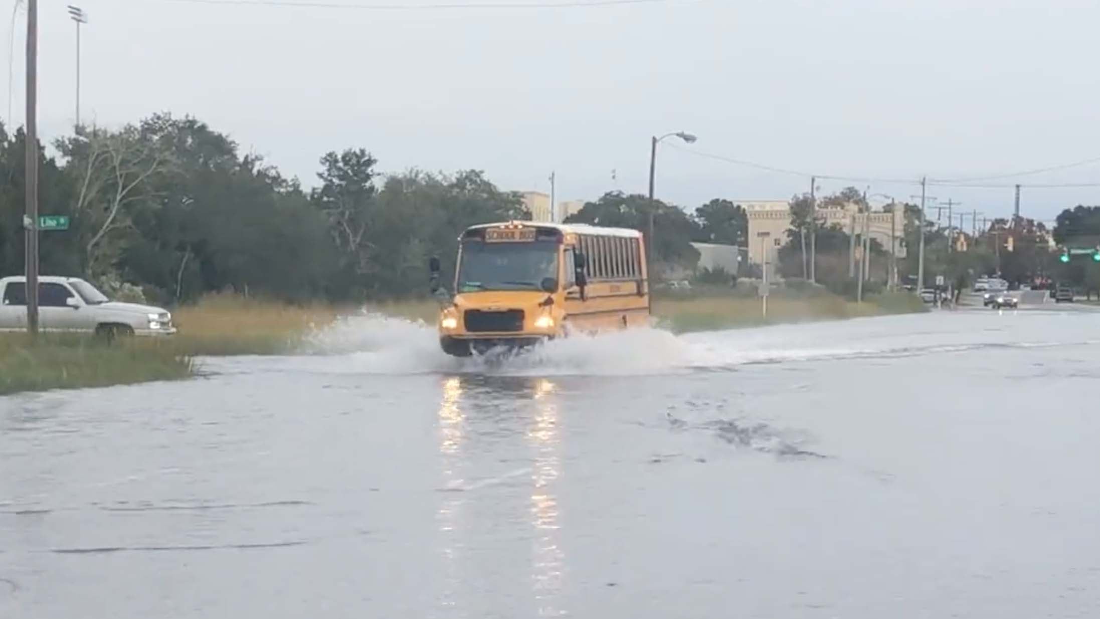 Coastal Flooding Closes Streets in Charleston Weather Underground